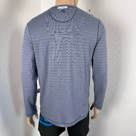 Tommy Bahama Reversible Striped Henley L/S Shirt Size M - Picture 7 of 14